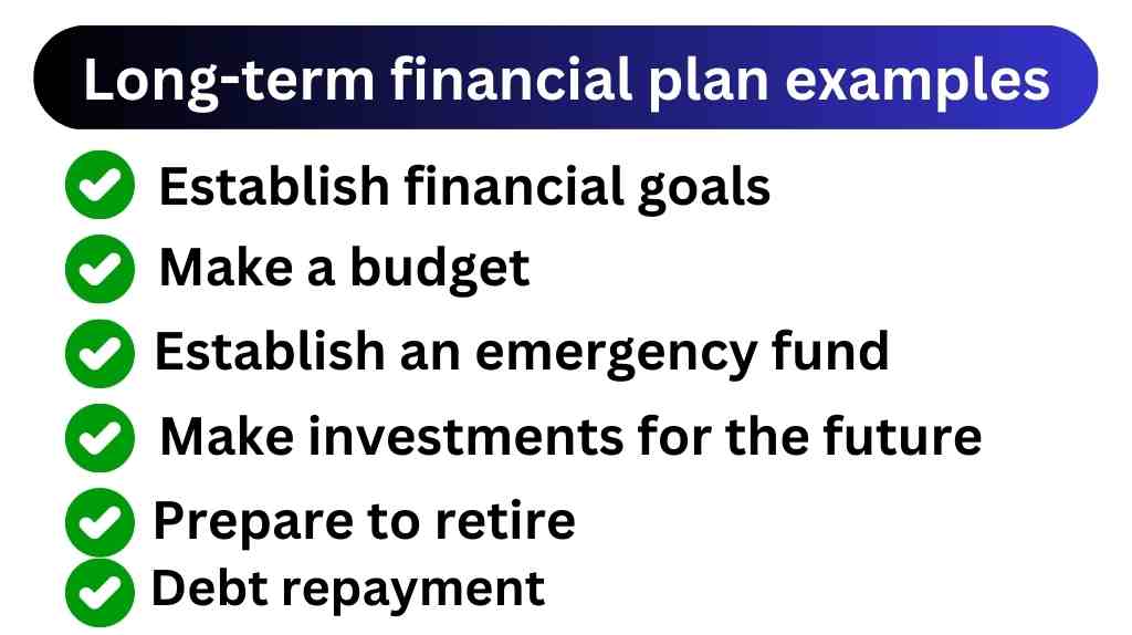 a long-term financial plan begins with